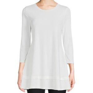 IC COLLECTION White Relaxed Tunic Top